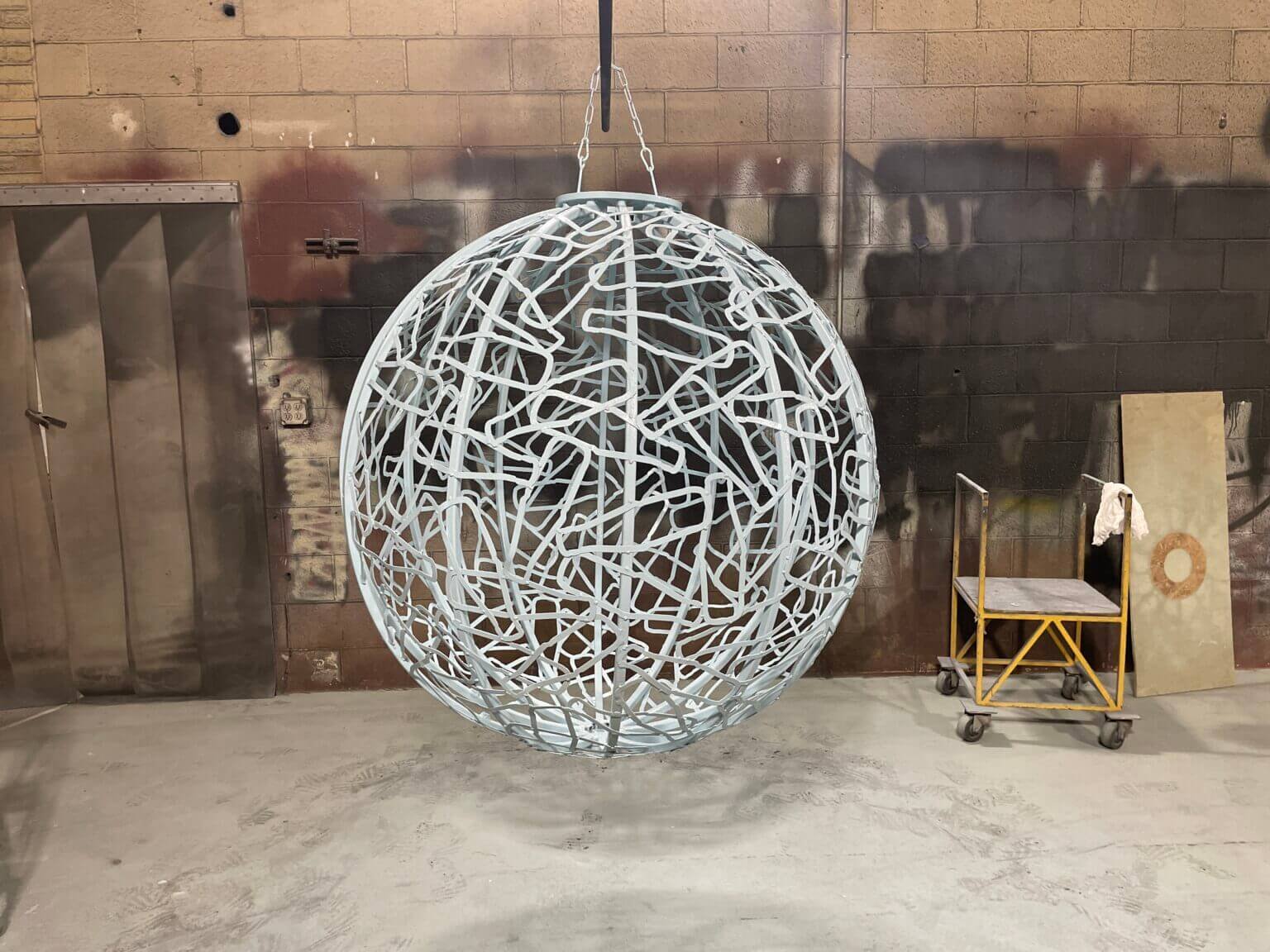 studio view of a new public sculpture by sculptor Andrea La Valleur-Purvis